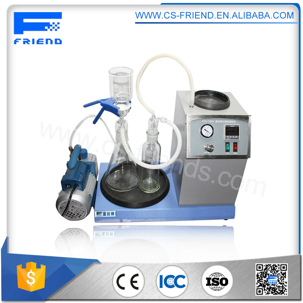 High Efficient Hydraulic Oil Filterability Laboratory Testing Equipment
