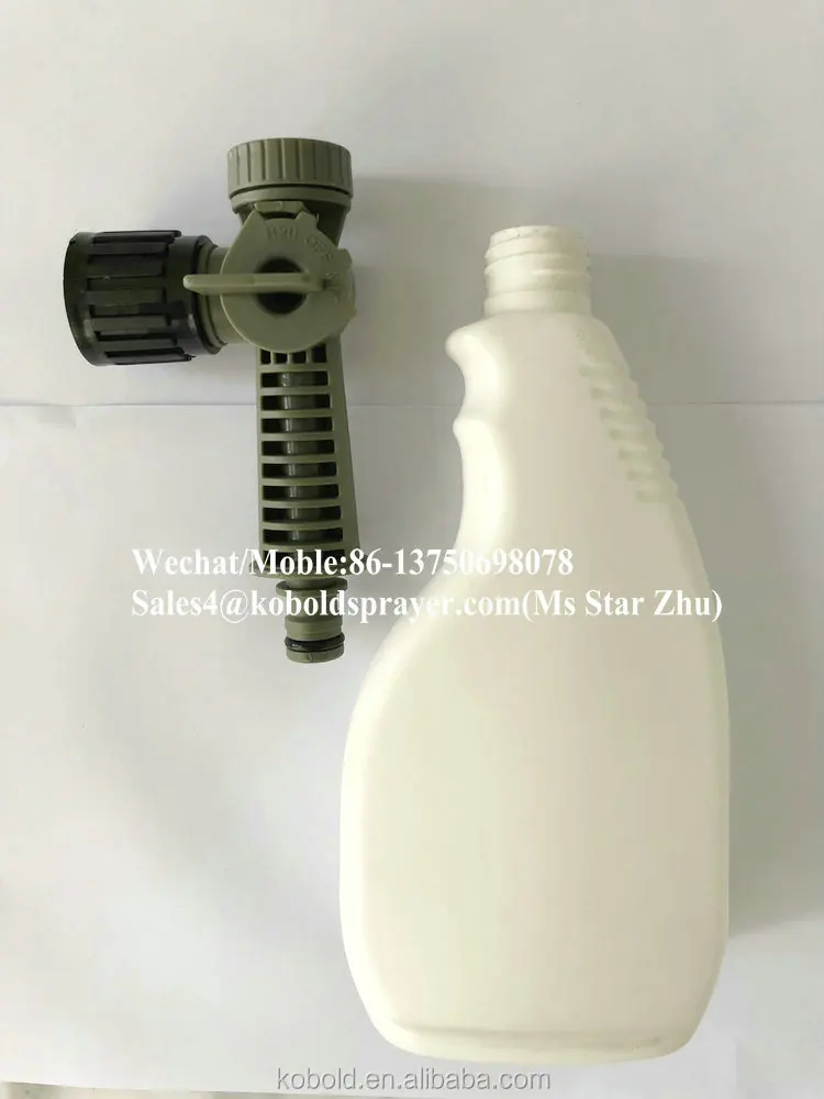 Hose End Bottle Attachment Foam Spray Gun With 500ml Foldable Bottle As