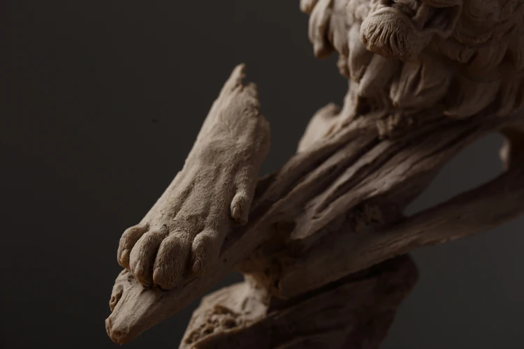 Sandstone American Creative Home Jewelry Decoration Tiger Head Sculpture Office Decoration 