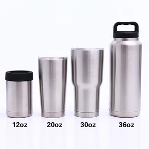 Image of Wholesale Double Wall Vacuum thermos flask Insulated Stainless Steel Glitter Coffee Tumbler Cup, 20 oz 30 oz Custom Travel Mug