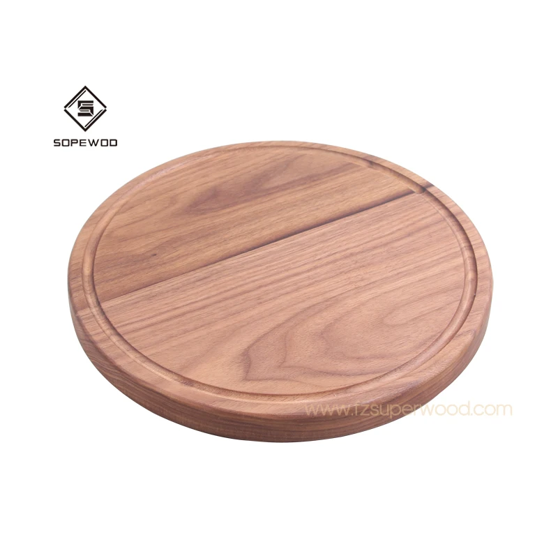 

Custom kitchen black walnut wooden chopping cutting board, Dark color