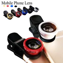 For samsung galaxy J1 J2 J3 J5 J7 fisheye macro wide angle 3 in 1 universal clip mobile phone camera lenses