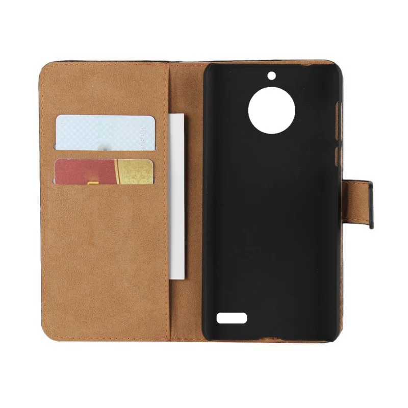 Book Wallet Flip leather case For Motorola E4 pouch