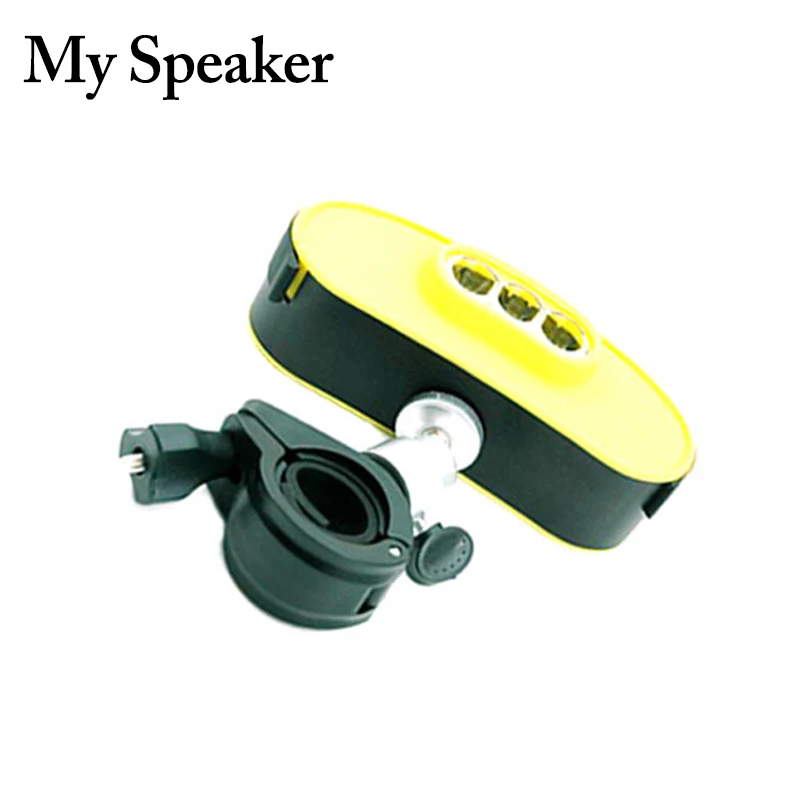 

2019 new design creative gadgets led bicycle bluetooth speaker with fm radio led lamp, Black/yellow/blue/white