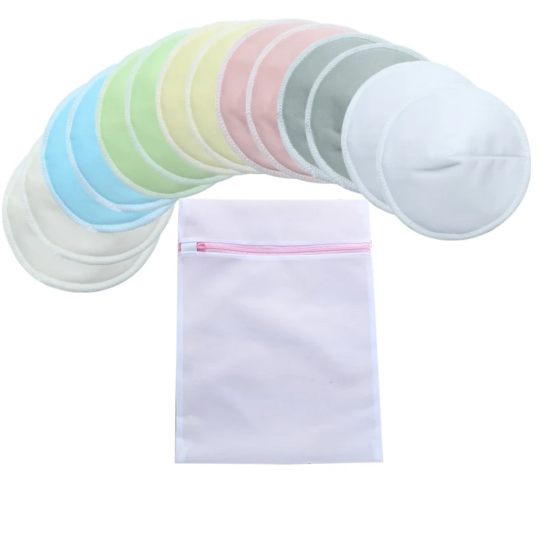 

OEM factory economic price breathable absorption cotton breast nursing pad, Printed and plain colors