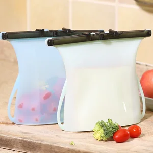 Image of Eco-Friendly Storage Bags, Fresh Food Bag, Silicone Bag For Food Storage