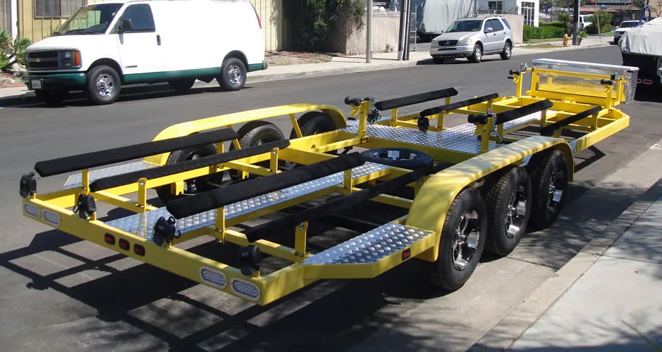 Performance Tandem / Triple 4 Place Atv Jet Ski Trailer Cart For Sale