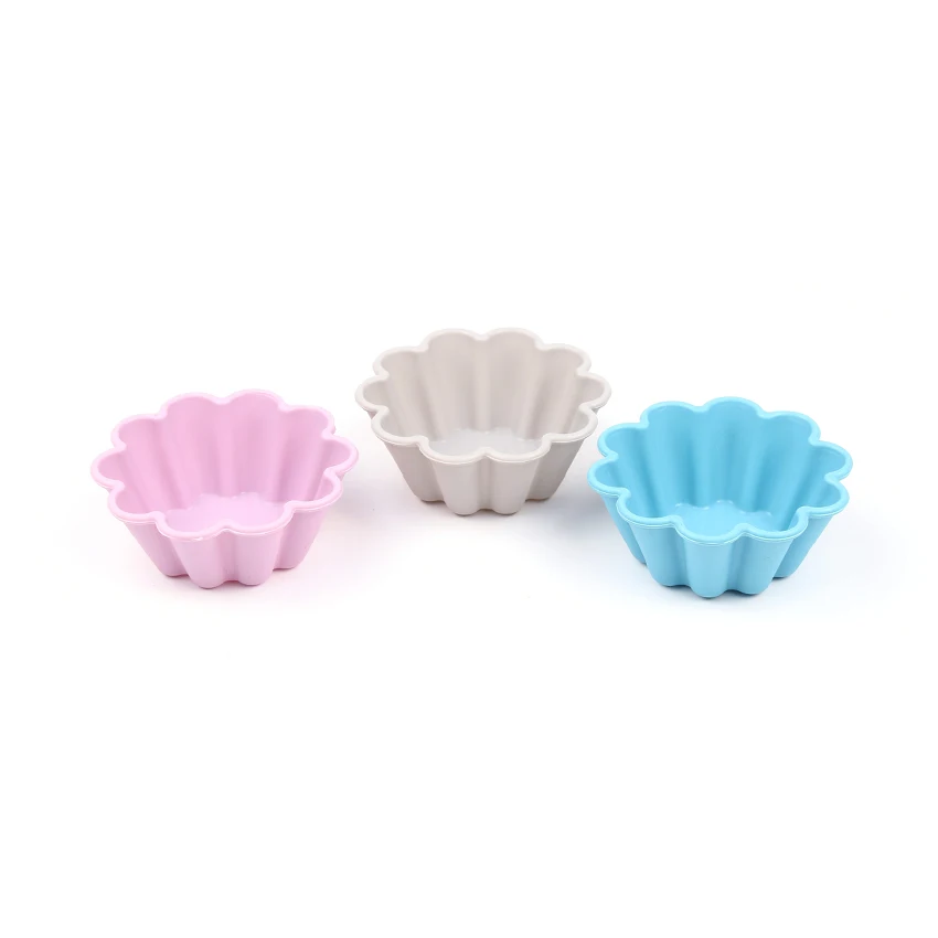 

FREE SAMPLE Silicone Cake Mold Flower Cupcake Mold Baking Mould, Customized color