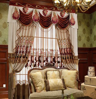 Curtain With Lace Lining,High Ceiling Curtain With ...