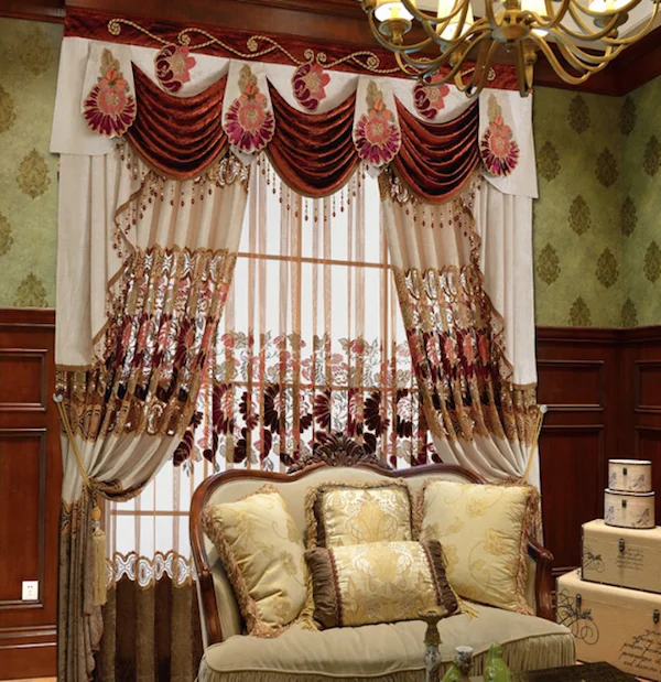 Curtain With Lace Lining High Ceiling Curtain With Delicate Embroidered Buy Curtain With Lace Lining High Ceiling Curtains Embroidered Silk Curtains