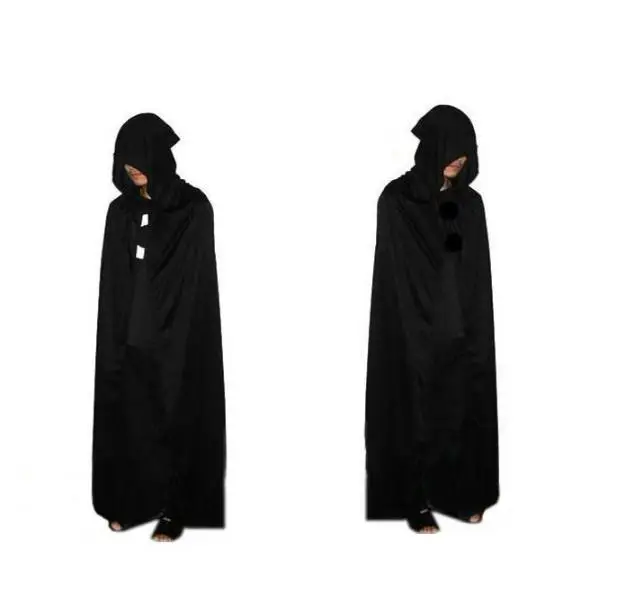 

All Saint's Day Halloween death ghost horrible magician ctors props hooded cloak, N/a