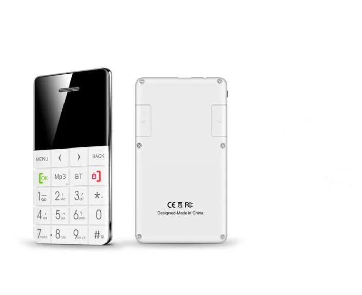 

drop shipping Children Cellphone 1.0 Inch Ultra-thin Card Pocket Mini Phone Keys Mobile Phones