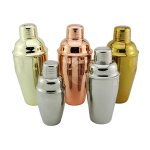 Image of 180ml/300ml/500ml/700ml Martini Copper Color Bar Tool Set Cocktail Shaker