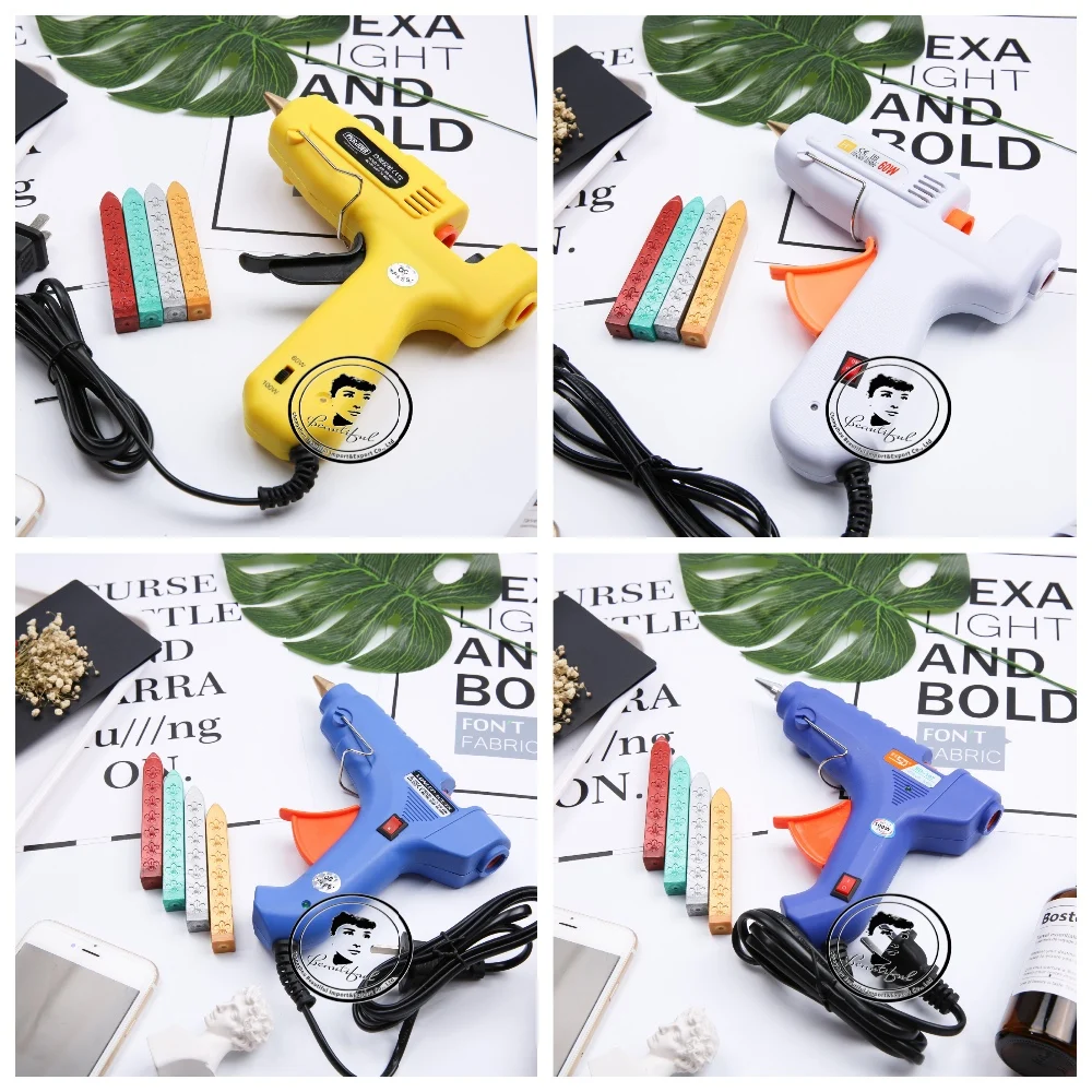 Beautiful Hot Glue Guns With Glue Stick Wax Seal Custom Wax Seal Kit