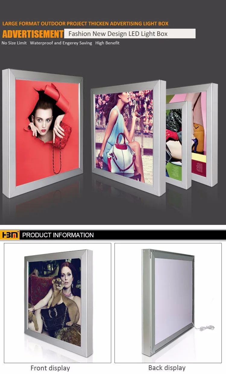  Silicone UV Graphic Backlit Fabric LED Frameless Lightbox