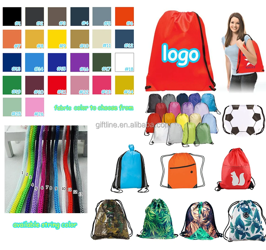 
High Quality 210D Polyester Drawstring Bag/ Promotional drawstring backpack/Custom 210D Polyester Drawstring Backpack 