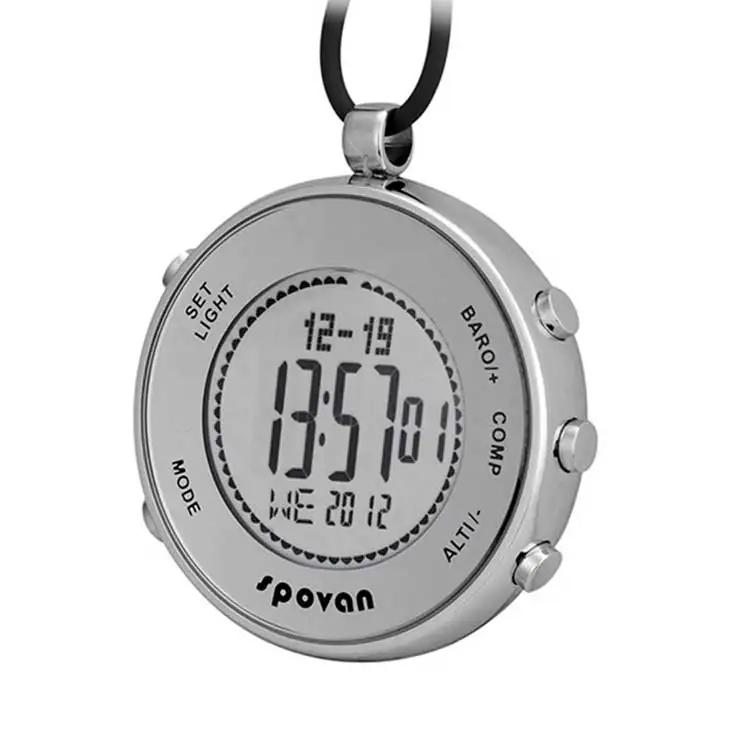

Spovan modern design pocket watches with day and date, Silver