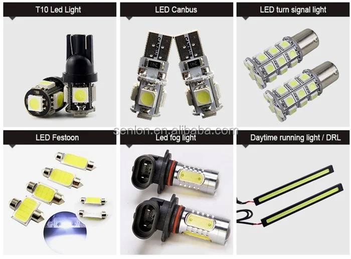 50W 1156 BA15S 1157 BAY15D LED Automotive Reverse Light Bulb, Pack Of 2