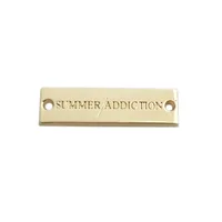 

Fashion cloth accessories providing custom competitive metal tag label for swimwear