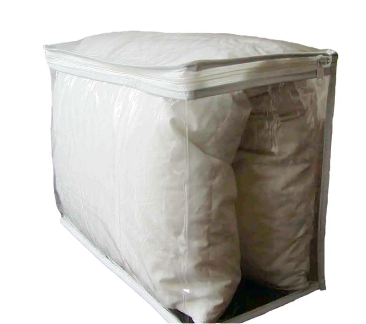 Clear Plastic Carrier Bedding Quilt Blanket Bag Packaging With H Shape