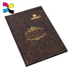 Offset hardcover booksrestaurant menu fabric sample book