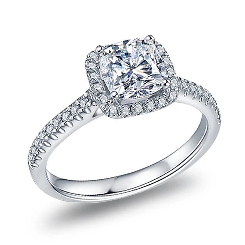 W166 Excellent cut Princess Value fashion female ring by Moyu
