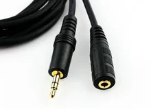 Black 5 meter 3.5mm male to female audio extension cable aux cable for computer PC headphone laptop tablet,speaker,amplifier