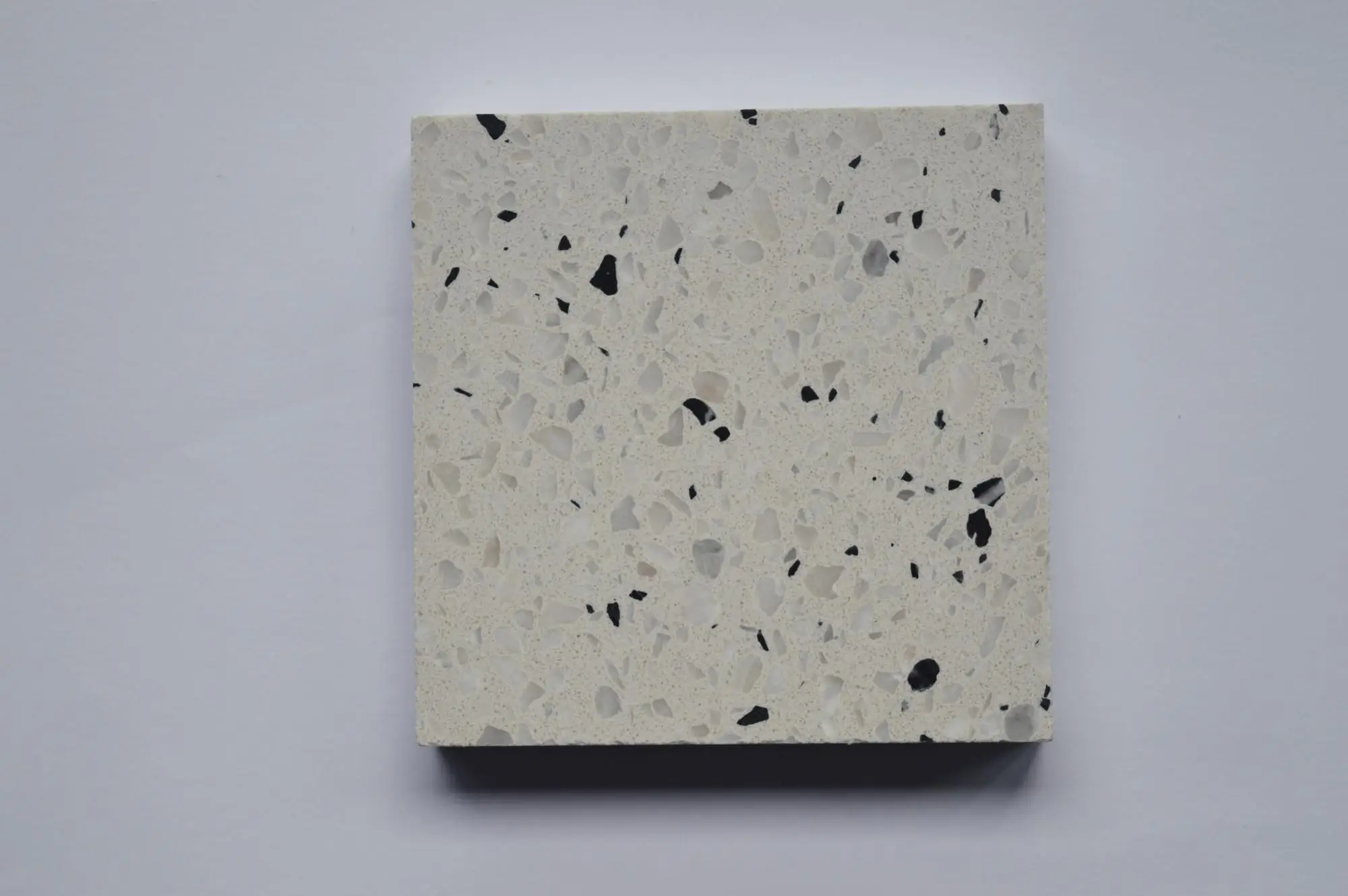 white terrazzo