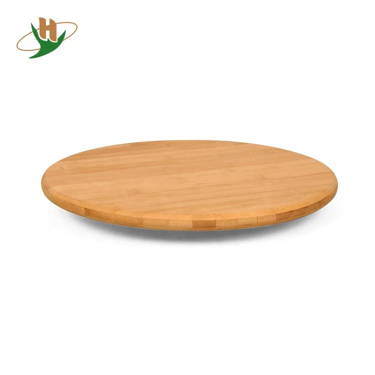 Rotating Serving Tray Unfinished Wood Bamboo Lazy Susan ...