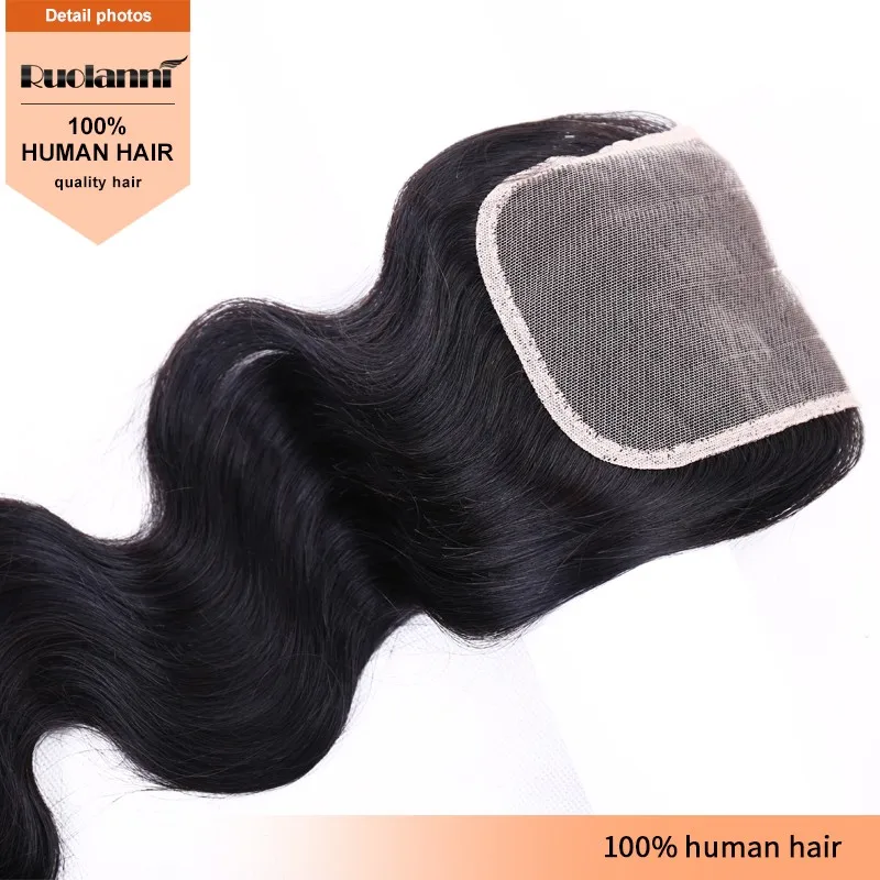 

virgin brazilian human hair body wave hair with closure, Natural color