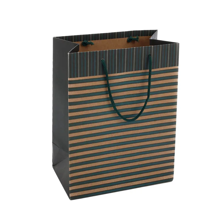 Simple design shopping kraft paper bag packaging