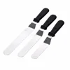 Baker Angled Icing Spatulas sets, Cake Decorating Baking Spatulas, Stainless Steel Blade
