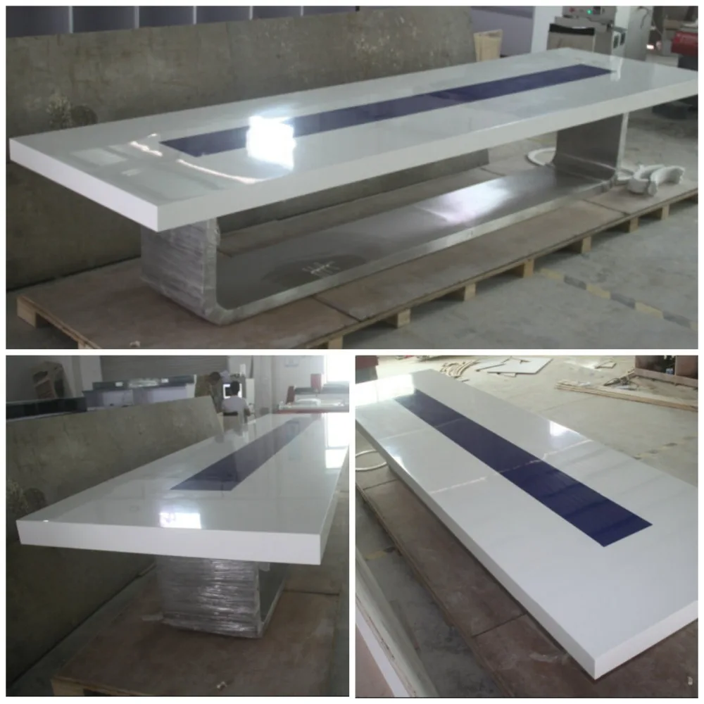 Commerciële hoge kwaliteit vergaderzaal vergadertafel acryl ...