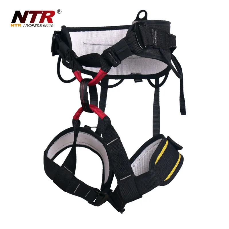 
certified mountain climbing half body harness for rock climbing and rappeling 