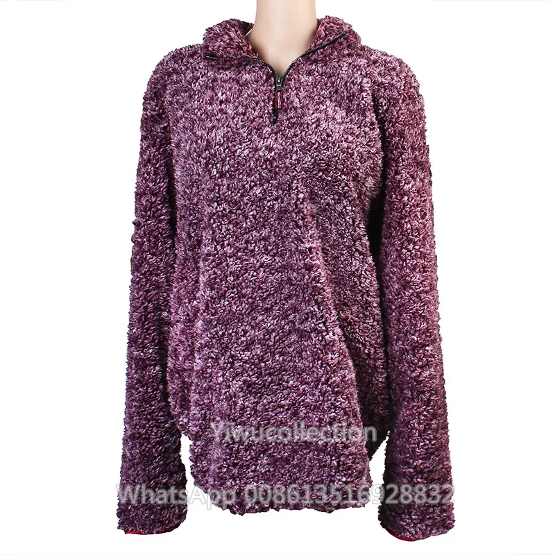 lavender sherpa pullover