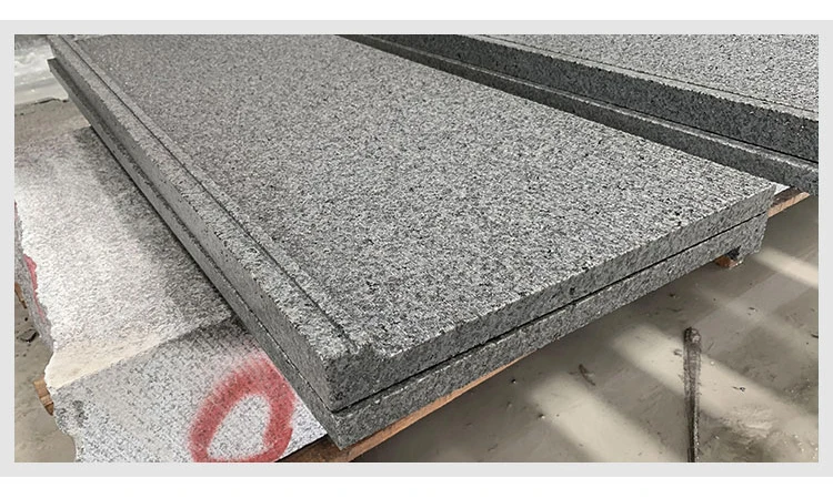 Samistone Natural Stone Stair Step Black New G684 Granite Steps with Rebated Edge