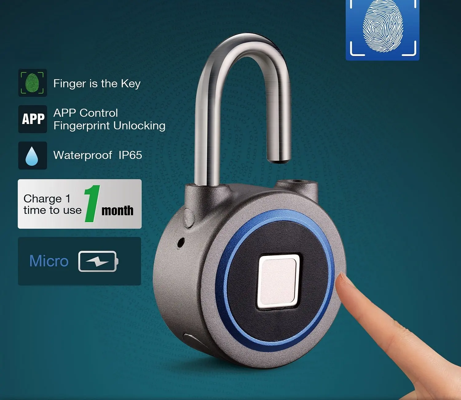 electronic keyless padlock