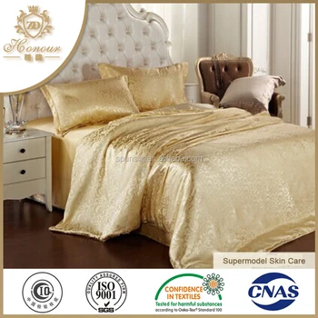 Dubai Bed Sheet Set 100 Silk Bedding Set Bed Room Comforter