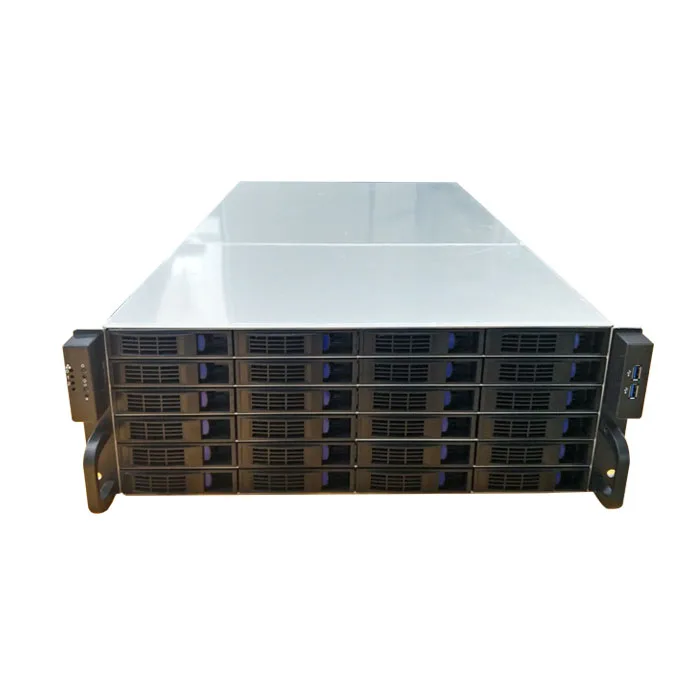 

ED424H65 4u rack mount chassis with 24 bays 19 inch rack mount chassis storage case