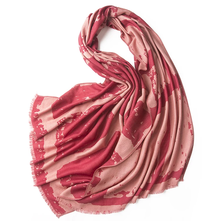 Jacquard Wool Scarf09+