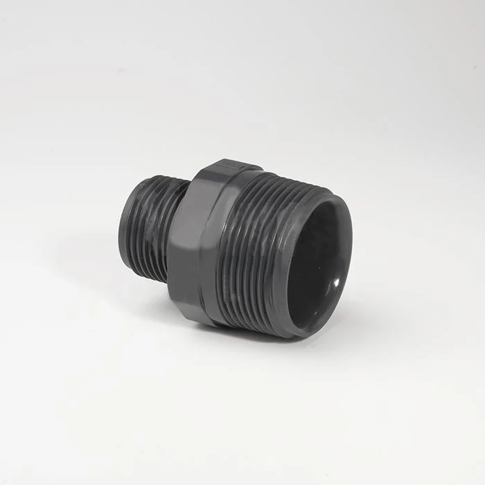 Tecno Plastic PVC-U Adaptor F/M/M double diameter BSP male thread 1 1/4" x 1