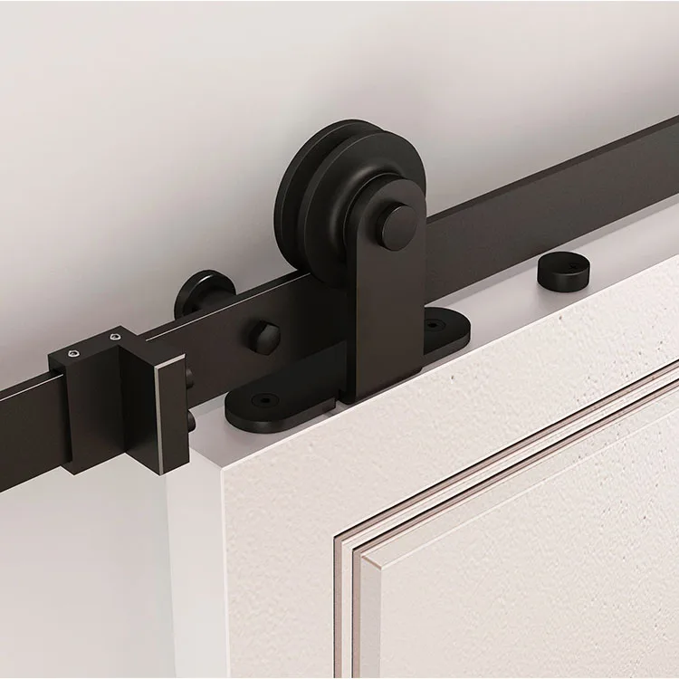 Horizontal Single Panel Sliding Barn Door With Sliding Door Hardware