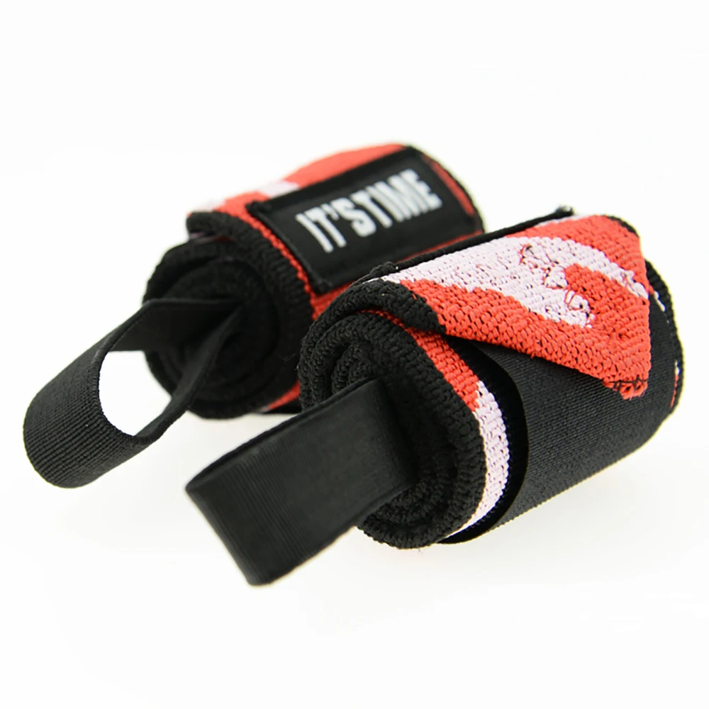 

INNSTAR Direct Factory Manufacturer A Grade Gym fitness best wrist wraps for weightlifting, Black and red