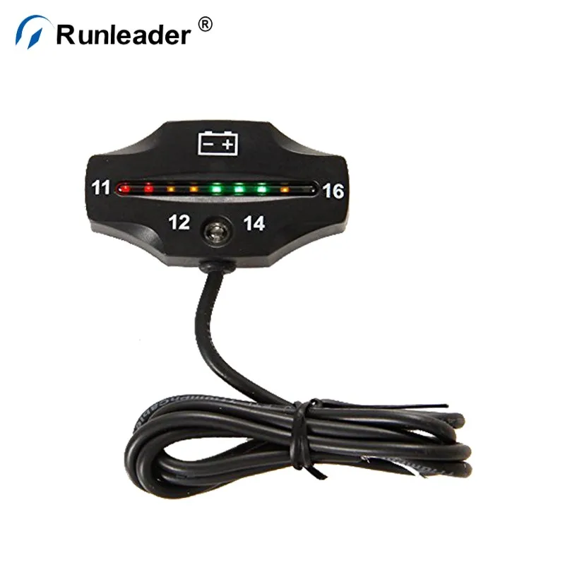Runleader 12/24v Lead Acid Battery Fuel Gauge Indicator For Battery