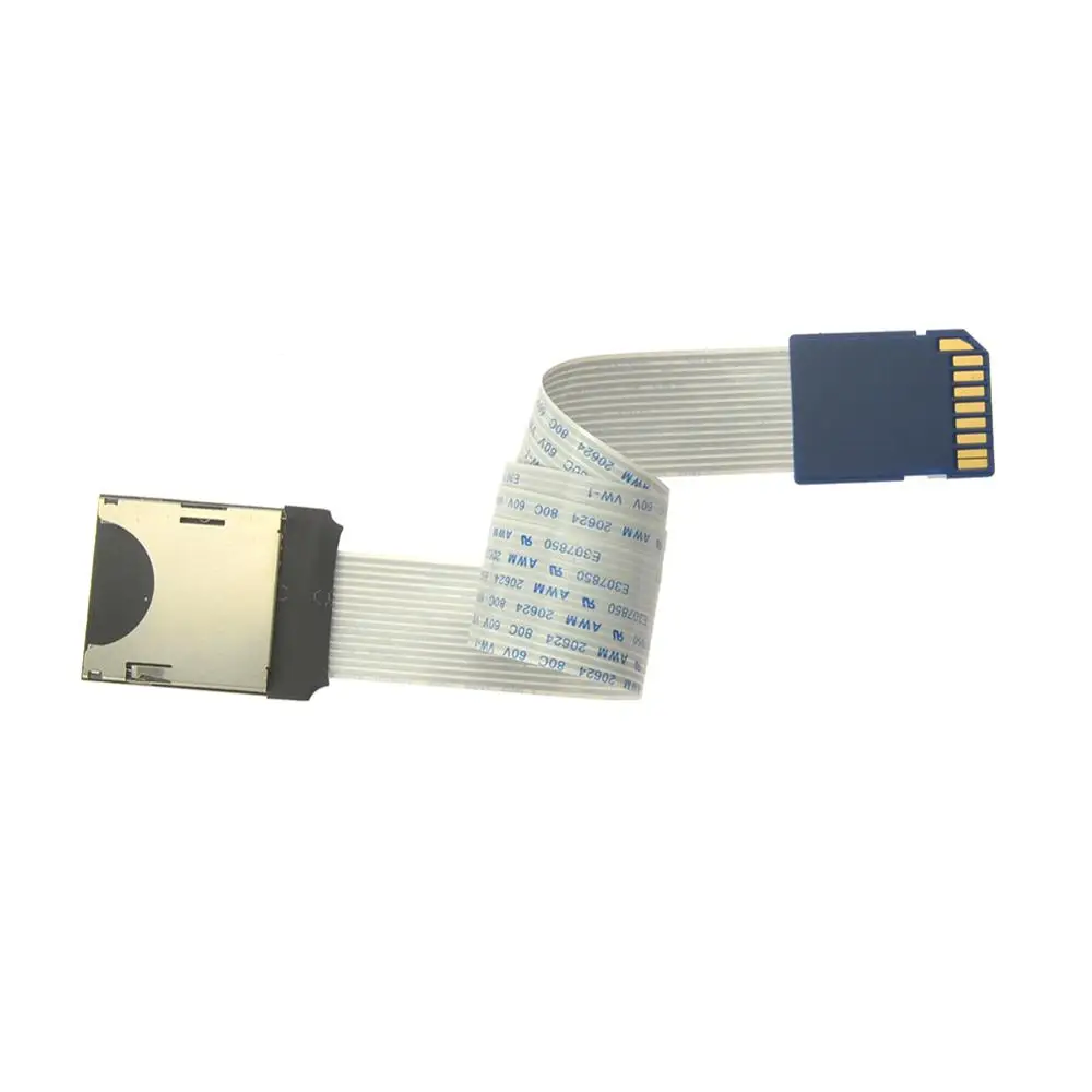 

wholesale 25cm SD card extension cord 15Pin SD card cable adapter, White
