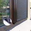 Double open rope control back roll anti-mosquito shade screen window
