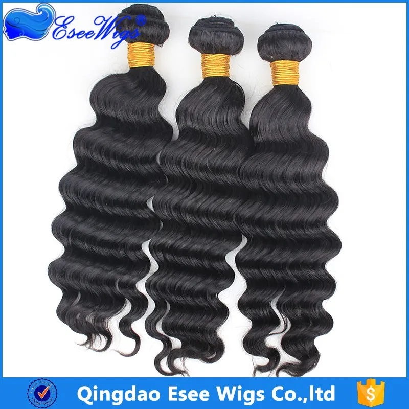 Best Quality Full Cuticles 8A Grade Unprocessed Raw Brazilian Human Hair Weave Deepwave Human Hair Bundles 