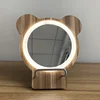 Beautiful MDF table mirror makeup led light for decoration Mickey Mouse design