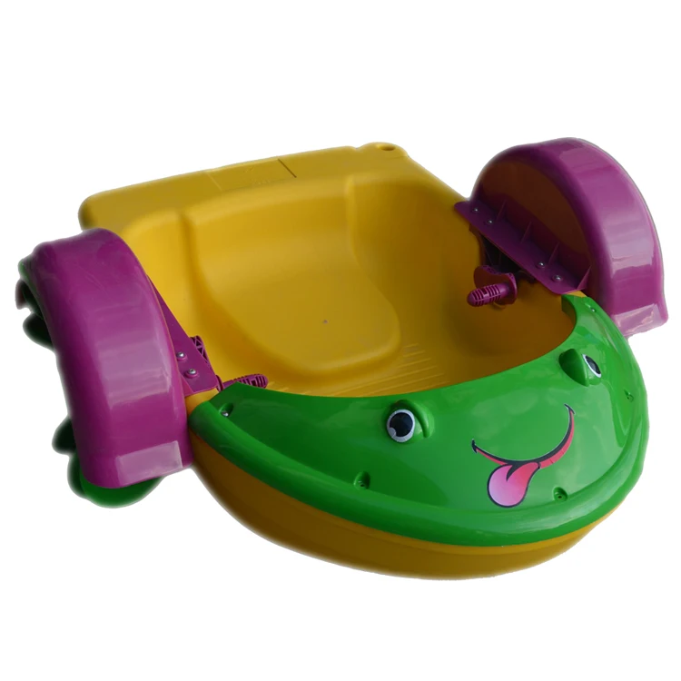 

Colorful Plastic Small Hand Paddle Boat, Green, yellow, pink, can be customized