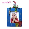 High quality resin photo picture frame Custom European square shape Christmas gift box snowman lantern poly resin picture frames
